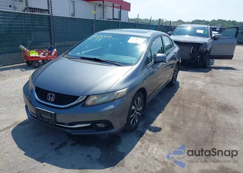 2013 Honda Civic Ex-L from USA, damaged, VIN 19XFB2F98DE201499